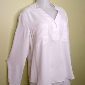 Pocket V neck blouse